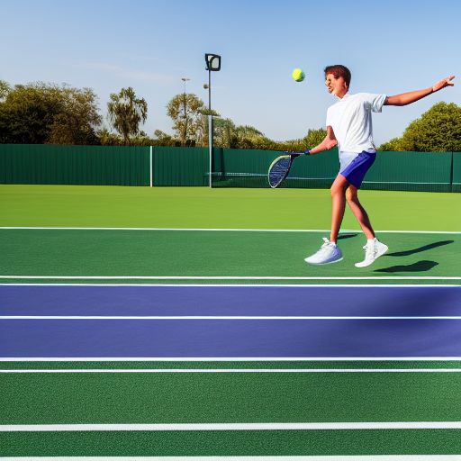 网球比赛中运动员的抓球方式和脚步移动