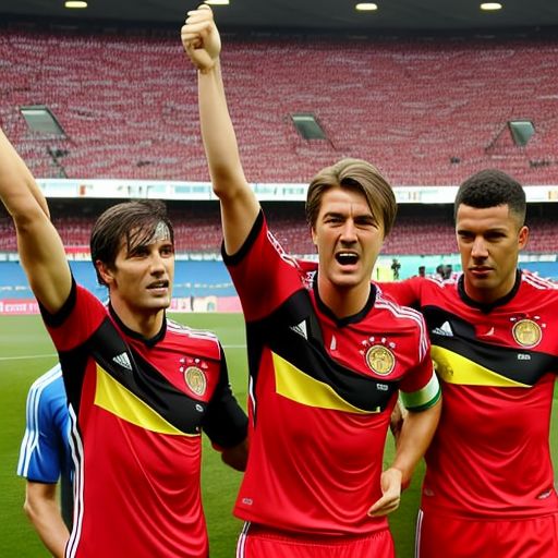 拼搏与团结的足球传奇：德国队的荣耀瞬间